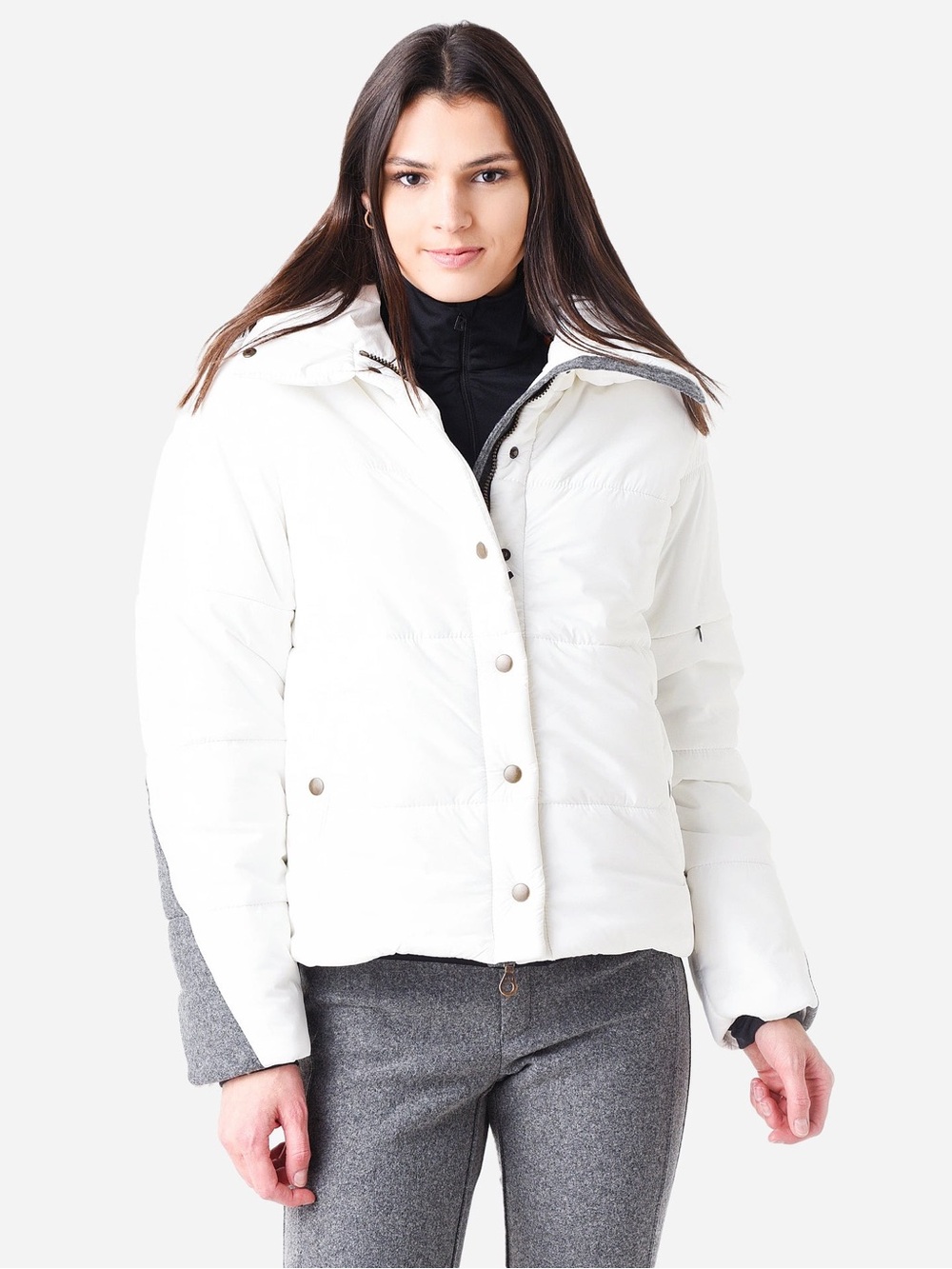 Women’s White Puffer SKI Jacket